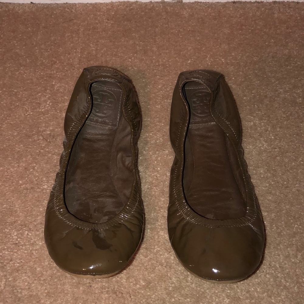 Tory Burch Brown Ballet Flats